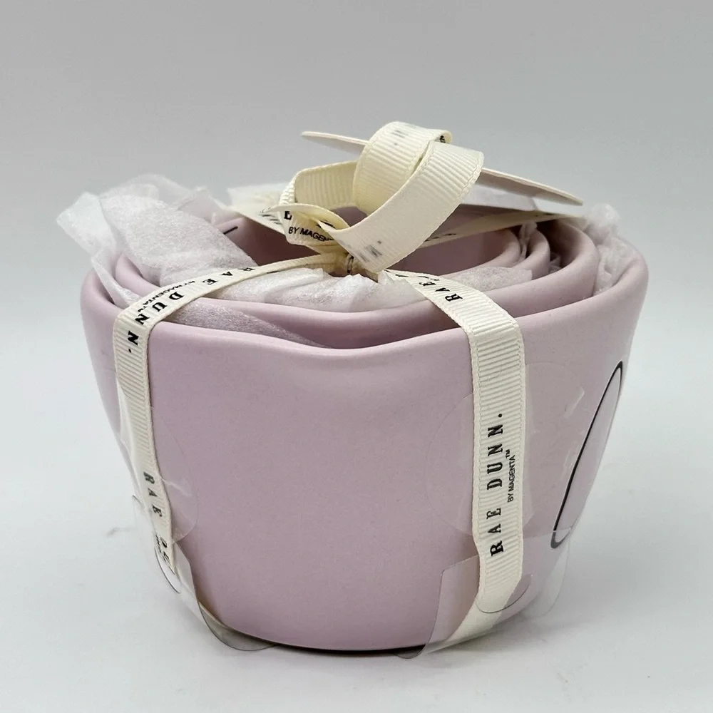 Rae Dunn ONE HALF THIRD QUARTER Ceramic Measuring Sets - pink